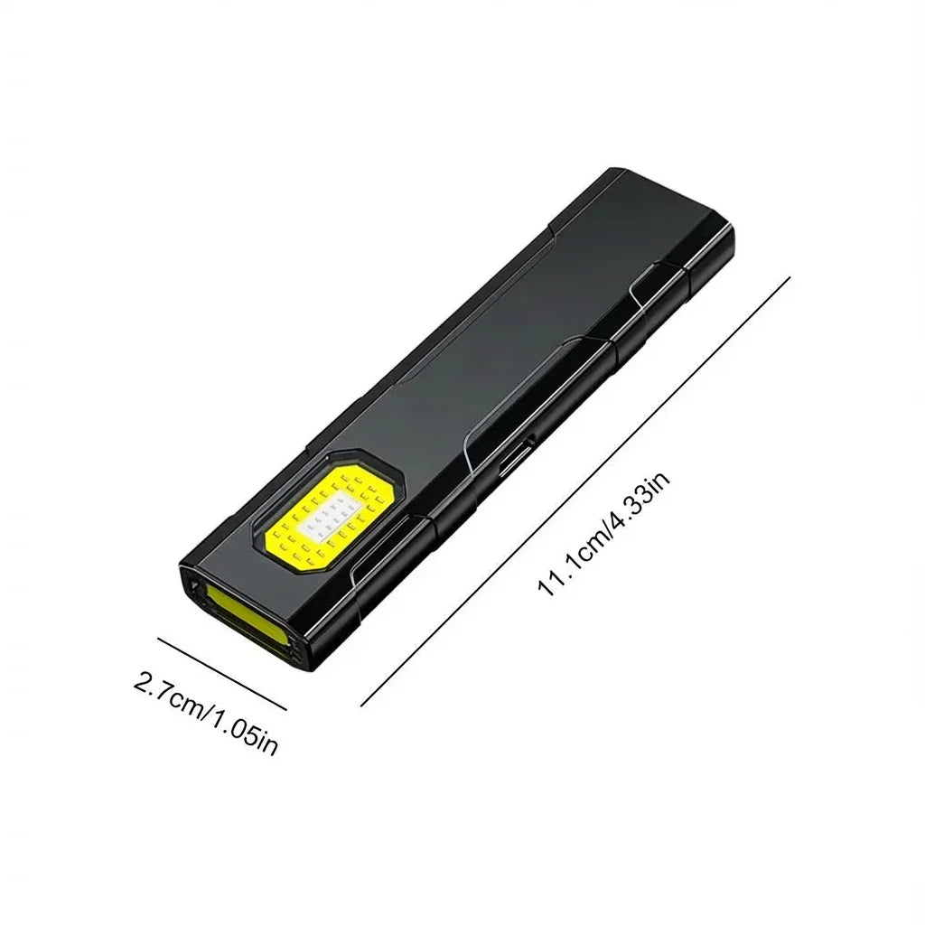 Portable Rechargeable Mini LED Keychain Flashlight 800LM Magnetic Pocket Torch Light alternate view