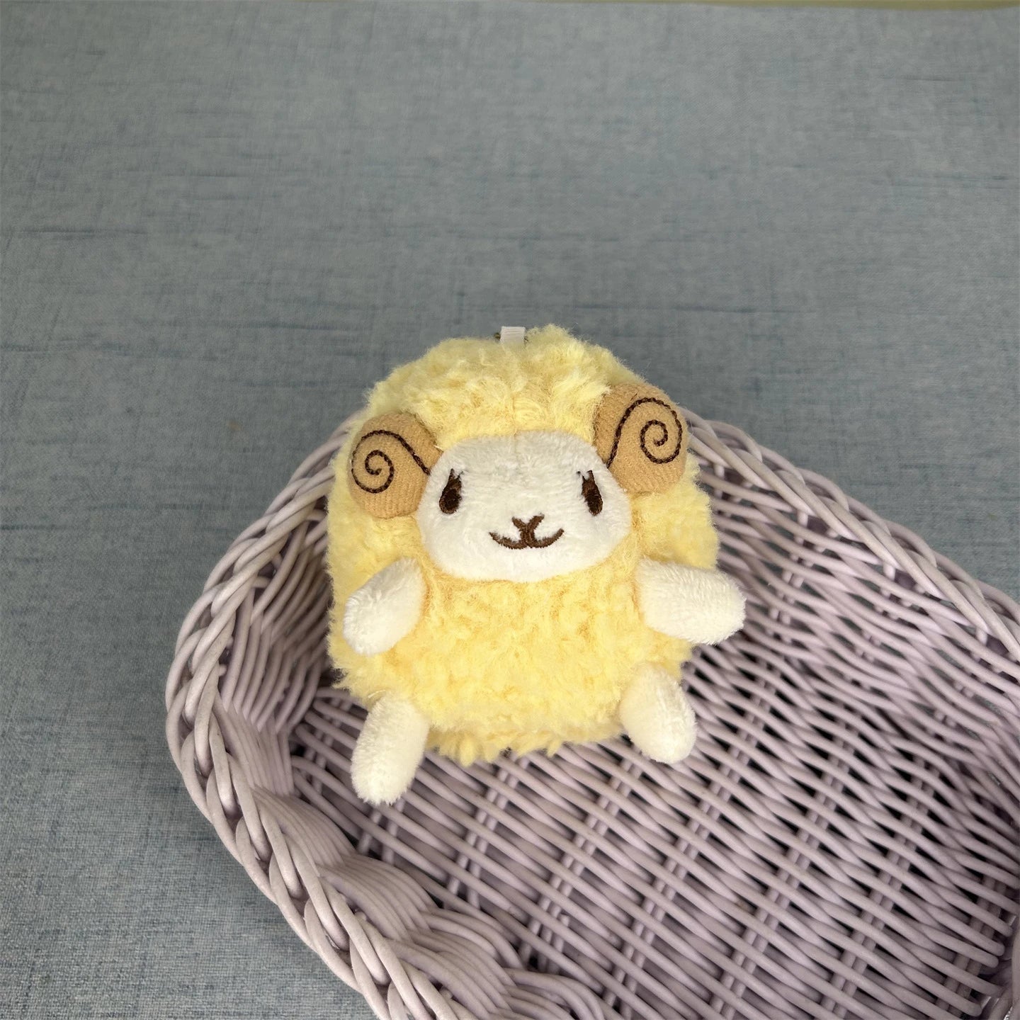 Cute Plush Sheep Keychain Soft Lamb Doll Pendant Backpack Charm Lovely Animal Hanging lifestyle view