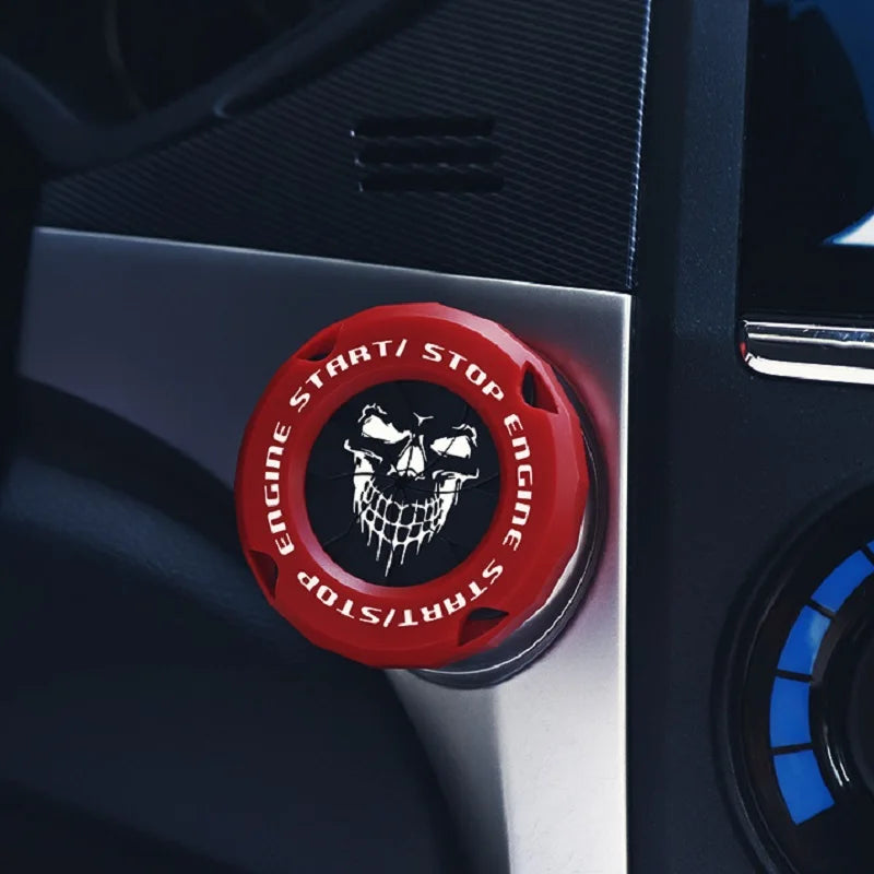 Car Engine start Button Cover Car Interior Decor Engine Ignition Start Switch Protect lifestyle view