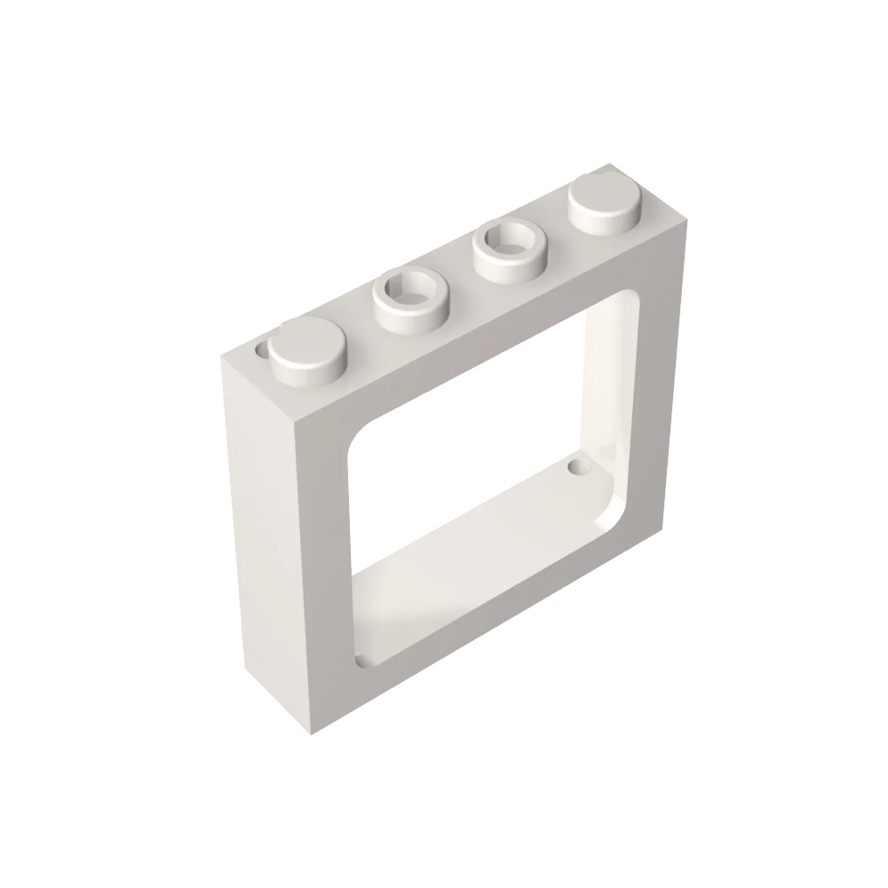 Gobricks Window 1 x 4 x 3 Train with Shutter Holes and Solid Studs on Ends | Compatib lifestyle view