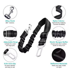 Adjustable Dog Car Seat Belt – Elastic Safety Leash - Onlytenbucks.com