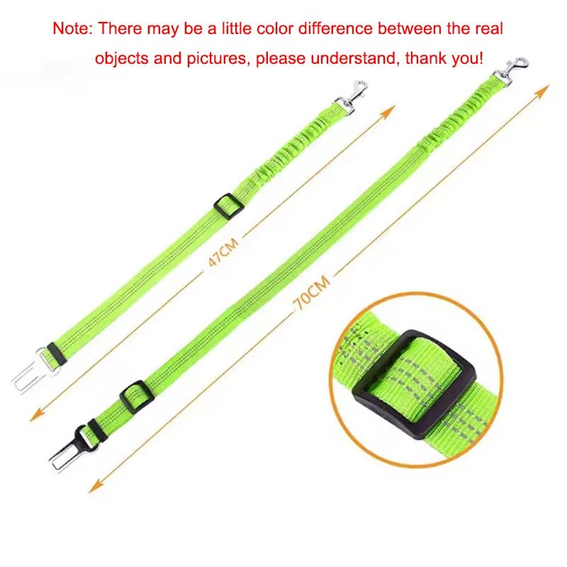 Adjustable Dog Car Seat Belt – Elastic Safety Leash - Onlytenbucks.com