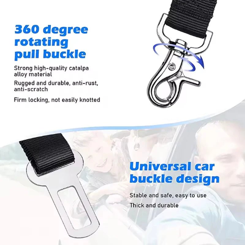 Adjustable Dog Car Seat Belt – Elastic Safety Leash - Onlytenbucks.com