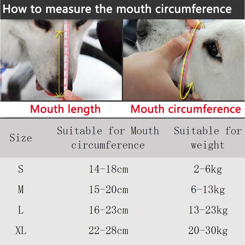 Adjustable Mesh Dog Muzzle – Breathable Anti - Barking and Anti - Biting Mouth Cover - Onlytenbucks.com