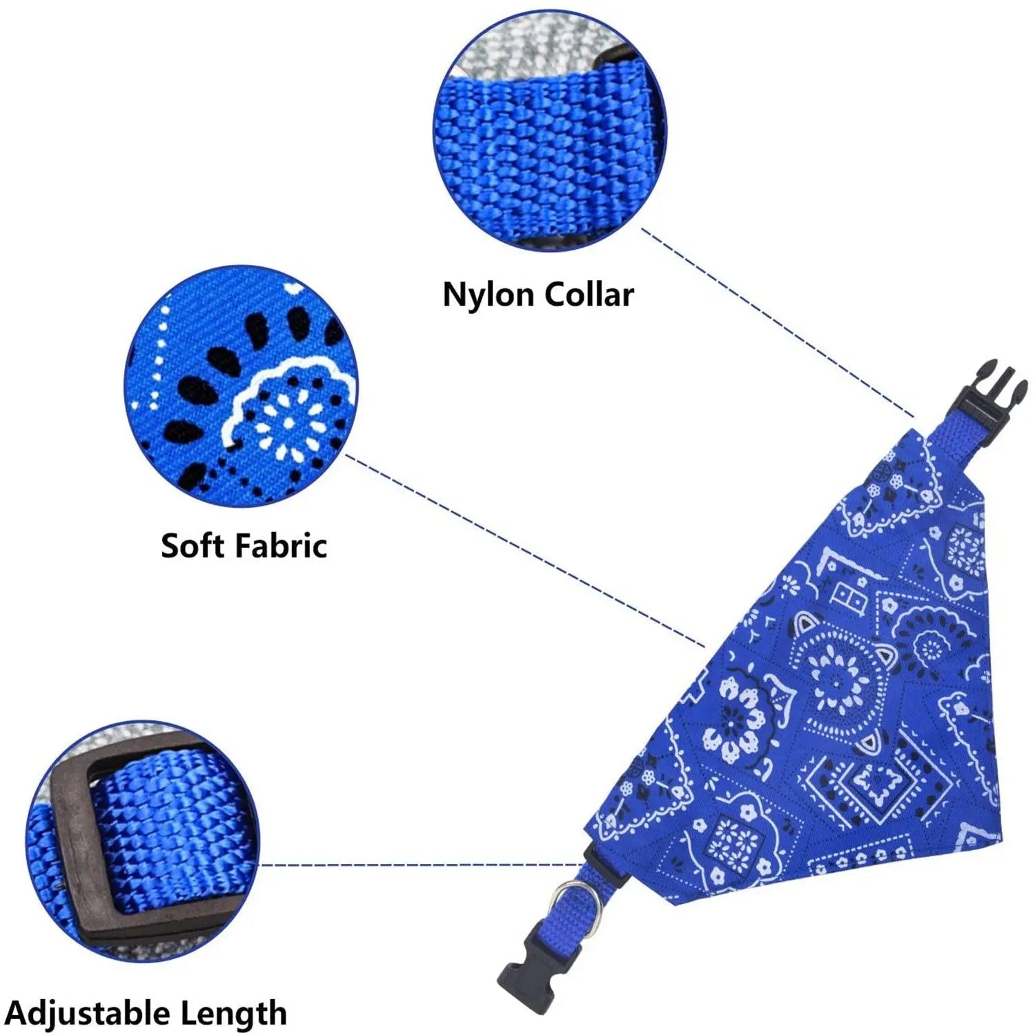 Adjustable Pet Bandana Scarf – Washable Cotton - Onlytenbucks.com
