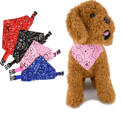 Adjustable Pet Bandana Scarf – Washable Cotton - Onlytenbucks.com