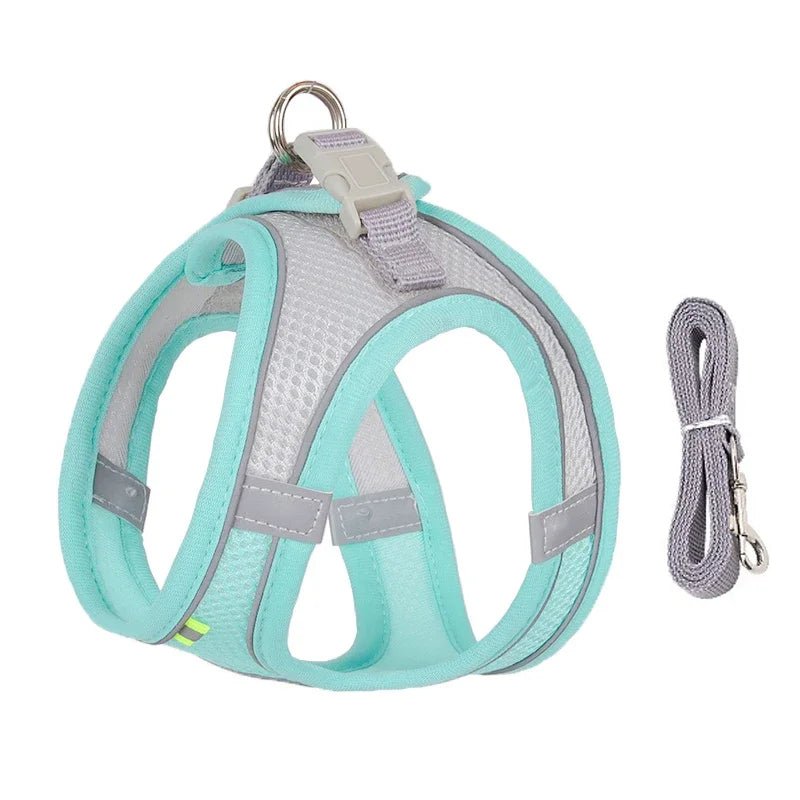 Adjustable Reflective Puppy Harness and Leash Set - Onlytenbucks.com
