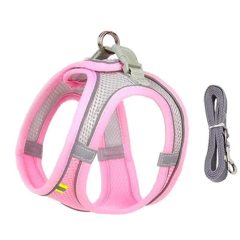 Adjustable Reflective Puppy Harness and Leash Set - Onlytenbucks.com