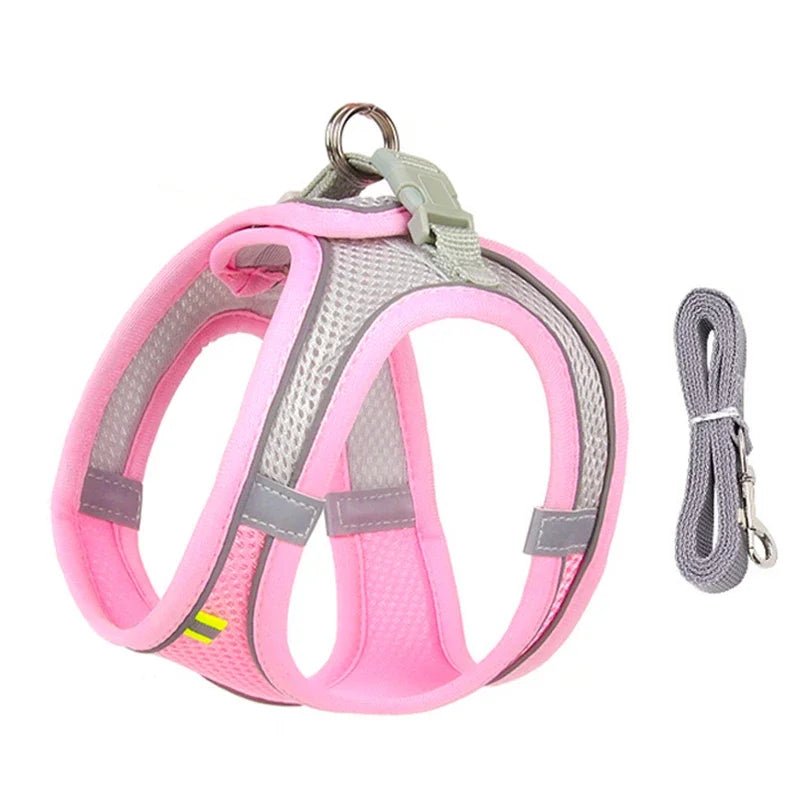 Adjustable Reflective Puppy Harness and Leash Set - Onlytenbucks.com