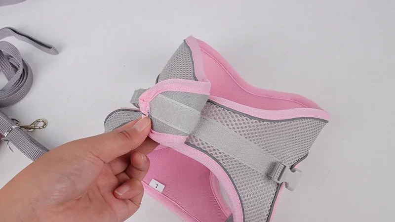 Adjustable Reflective Puppy Harness and Leash Set - Onlytenbucks.com