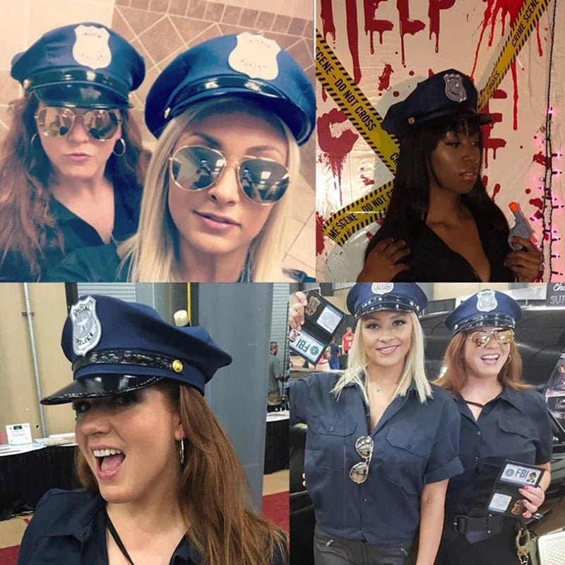 Adult Police Hat – Octagon Flat Cap for Cosplay - Onlytenbucks.com