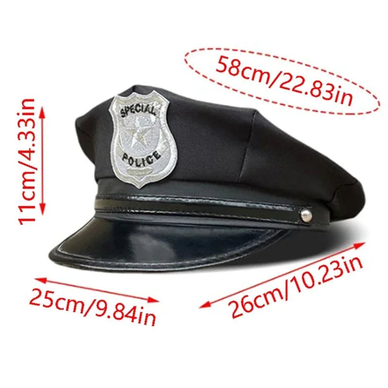 Adult Police Hat – Octagon Flat Cap for Cosplay - Onlytenbucks.com