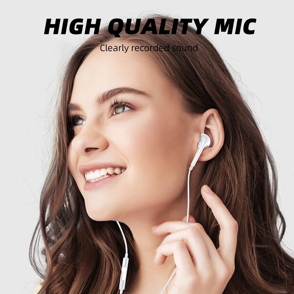 Wired In - Ear Earphones – Stereo Sound Earbuds with Volume Control - Onlytenbucks.com