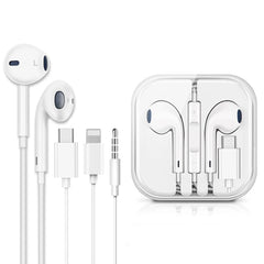 Wired In - Ear Earphones – Stereo Sound Earbuds with Volume Control - Onlytenbucks.com