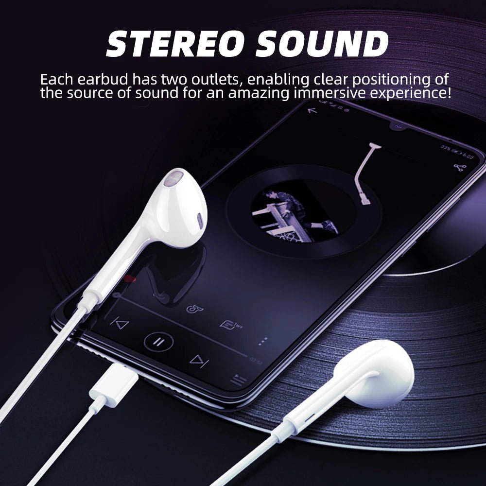 Wired In - Ear Earphones – Stereo Sound Earbuds with Volume Control - Onlytenbucks.com