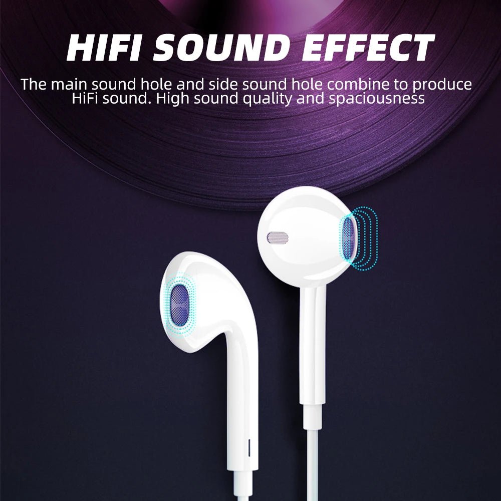 Wired In - Ear Earphones – Stereo Sound Earbuds with Volume Control - Onlytenbucks.com