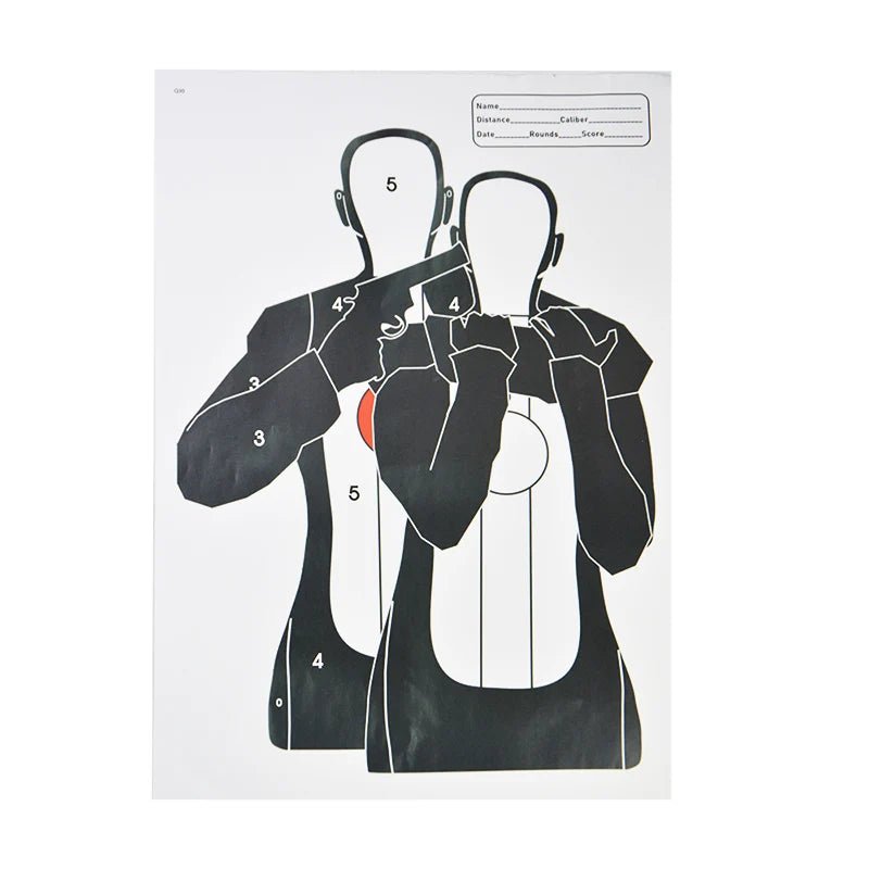 Archery Paper Targets – 5 - Pack, Large Size (17.7" x 12.6") - Onlytenbucks.com