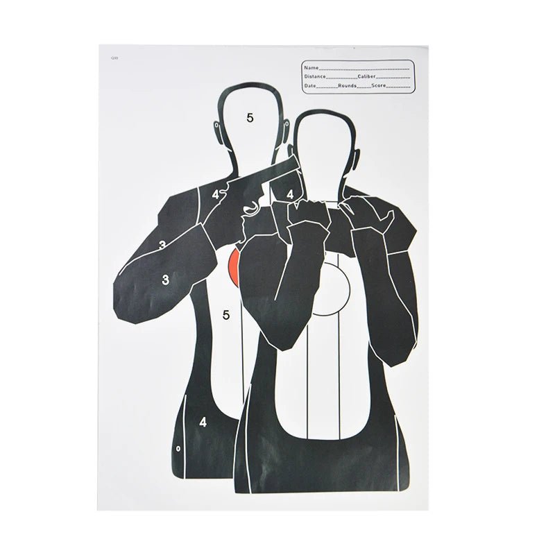 Archery Paper Targets – 5 - Pack, Large Size (17.7" x 12.6") - Onlytenbucks.com