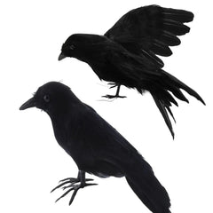 Artificial Black Crow – Halloween Decoration Prop - Onlytenbucks.com