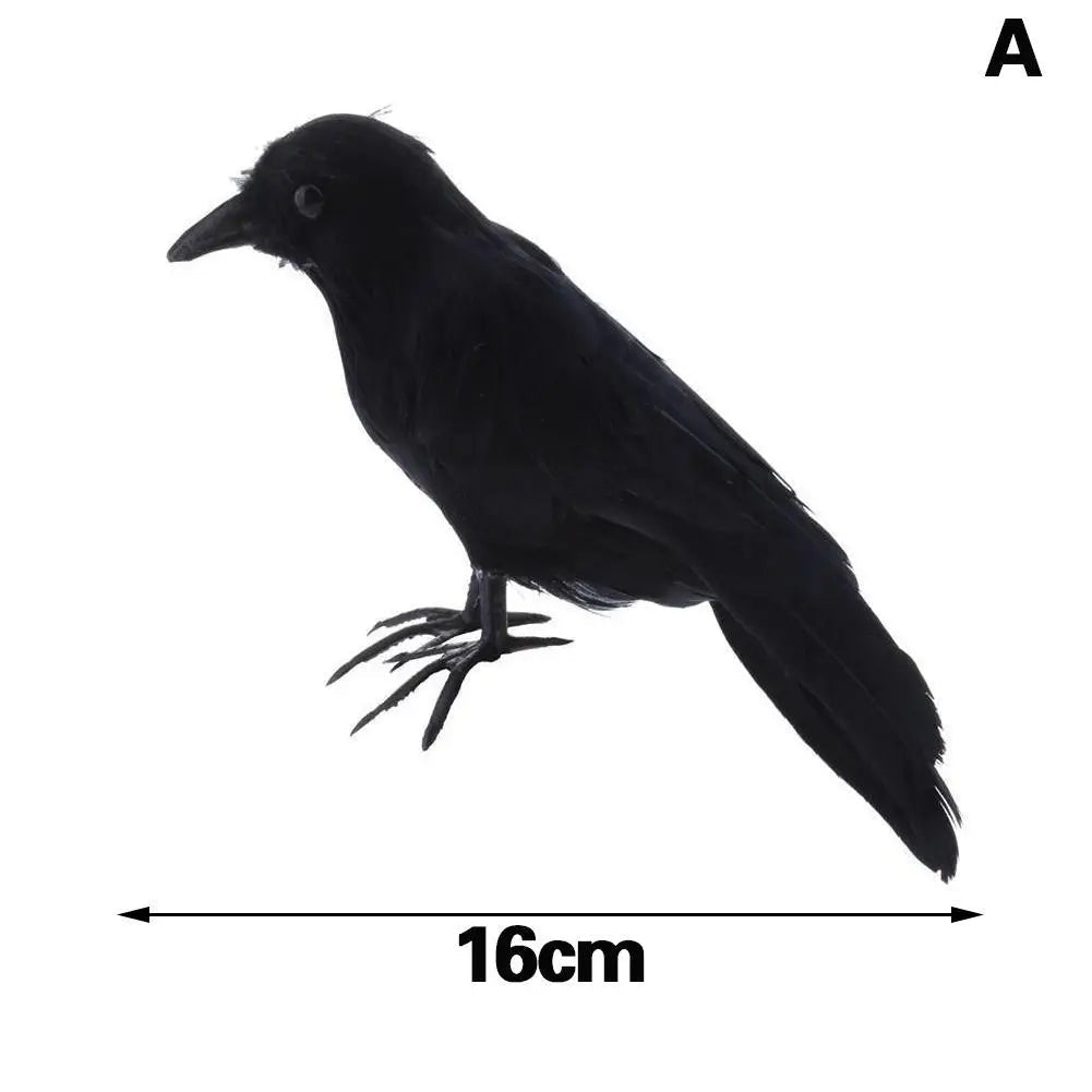 Artificial Black Crow – Halloween Decoration Prop - Onlytenbucks.com