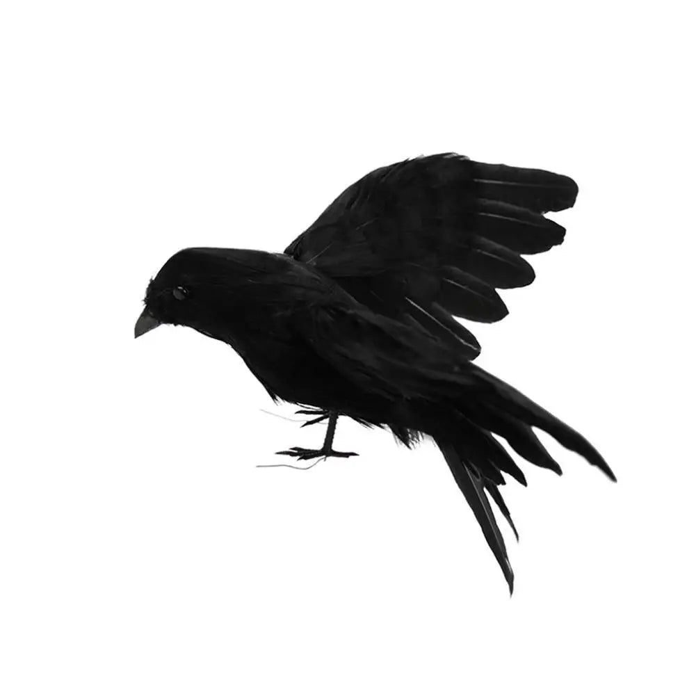 Artificial Black Crow – Halloween Decoration Prop - Onlytenbucks.com
