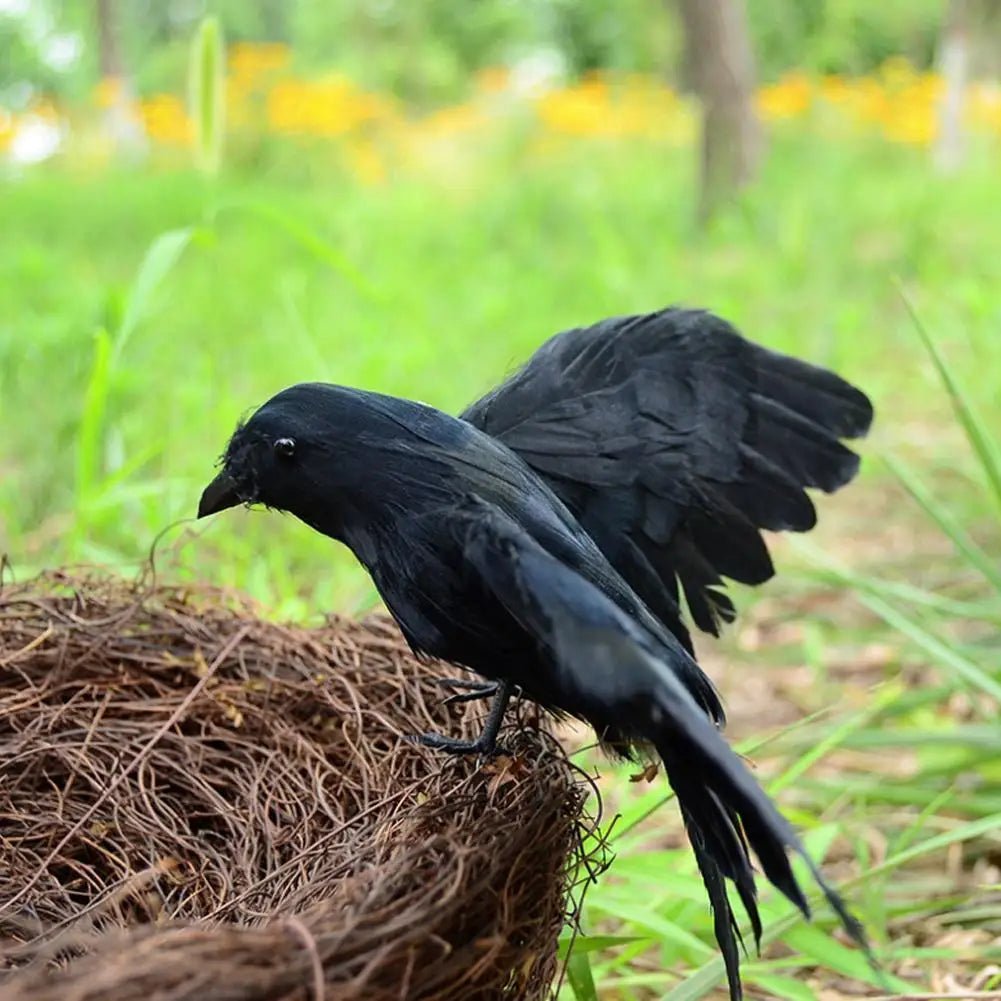 Artificial Black Crow – Halloween Decoration Prop - Onlytenbucks.com