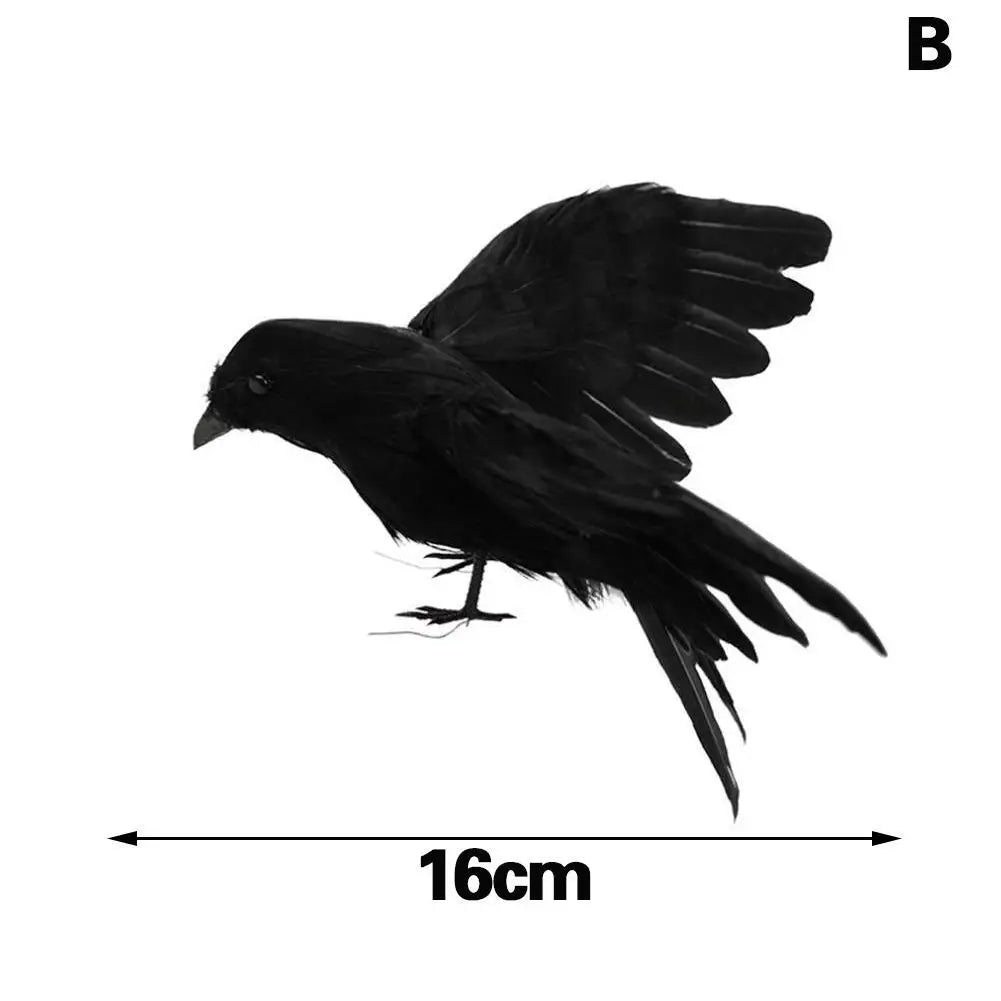 Artificial Black Crow – Halloween Decoration Prop - Onlytenbucks.com