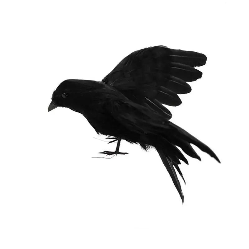 Artificial Black Crow – Halloween Decoration Prop - Onlytenbucks.com