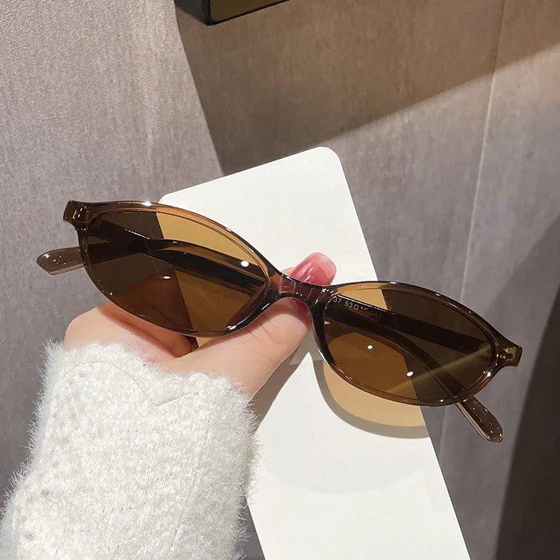 Leopard Brown Oval Sunglasses – Retro UV400 Small Frame Eyewear - Onlytenbucks.com