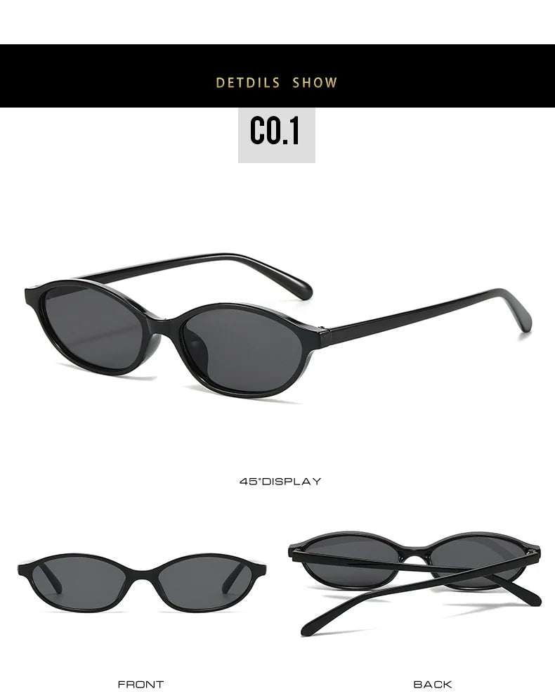 Leopard Brown Oval Sunglasses – Retro UV400 Small Frame Eyewear - Onlytenbucks.com