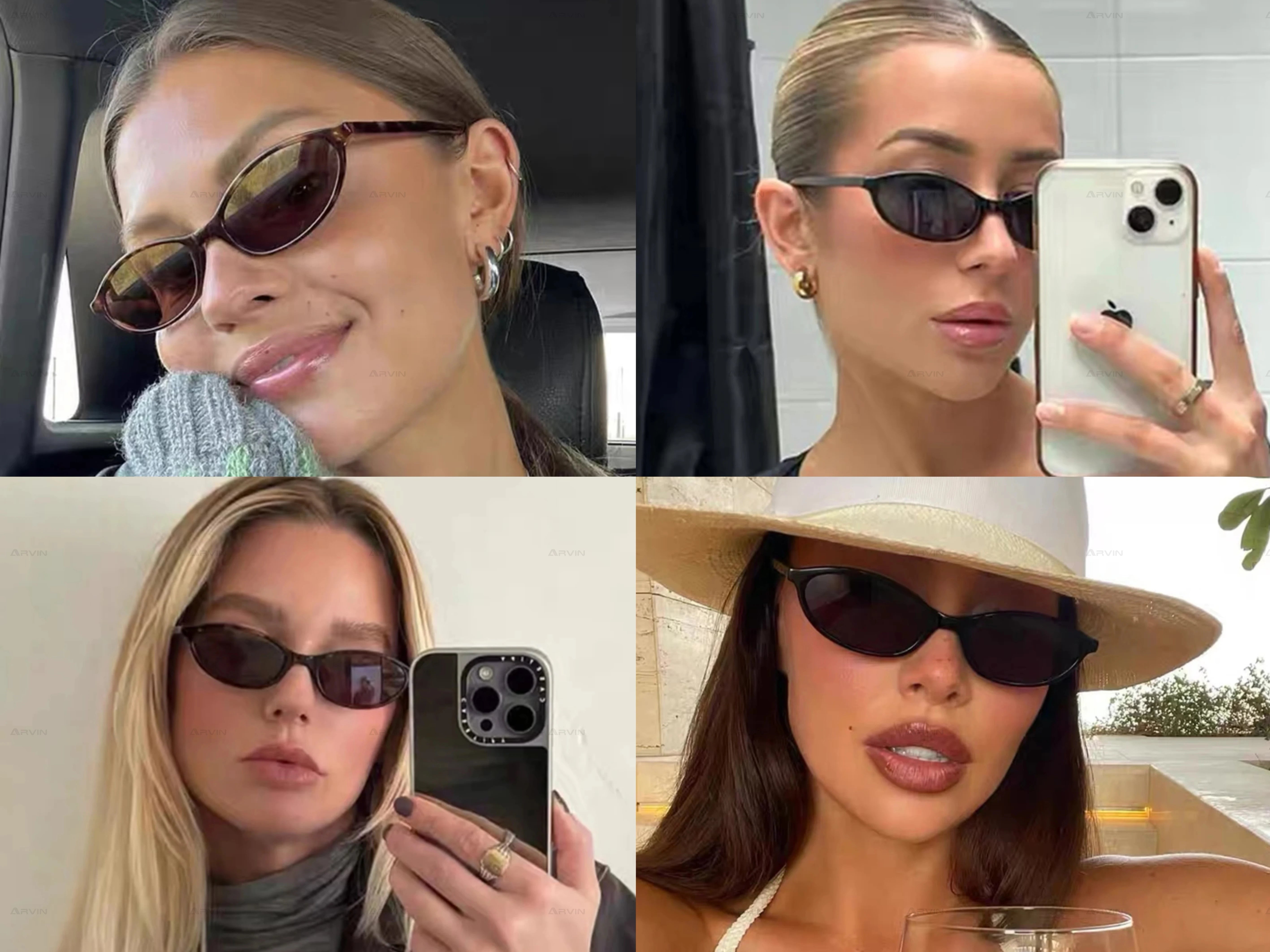 Leopard Brown Oval Sunglasses – Retro UV400 Small Frame Eyewear - Onlytenbucks.com
