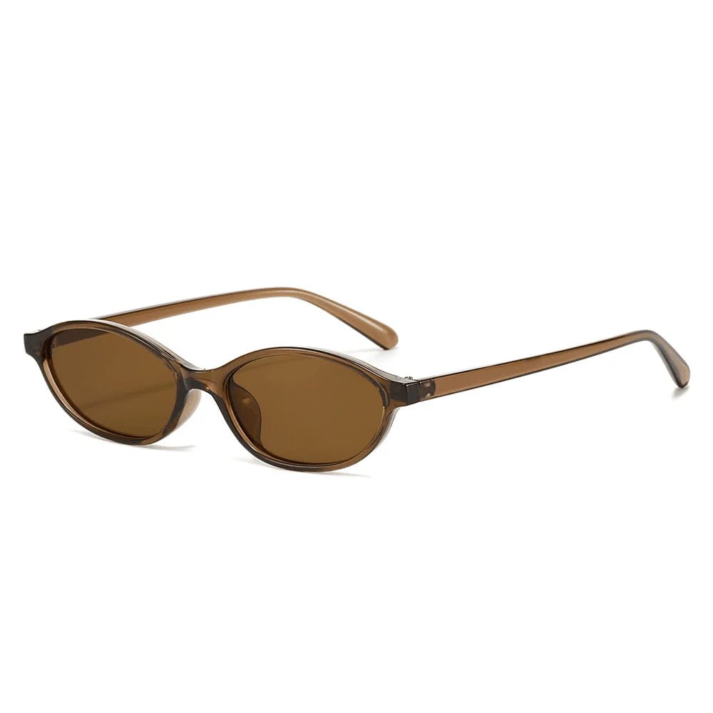 Leopard Brown Oval Sunglasses – Retro UV400 Small Frame Eyewear - Onlytenbucks.com