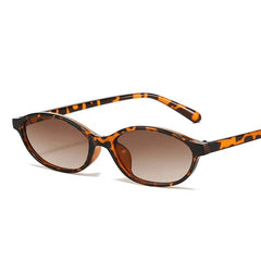 Leopard Brown Oval Sunglasses – Retro UV400 Small Frame Eyewear - Onlytenbucks.com
