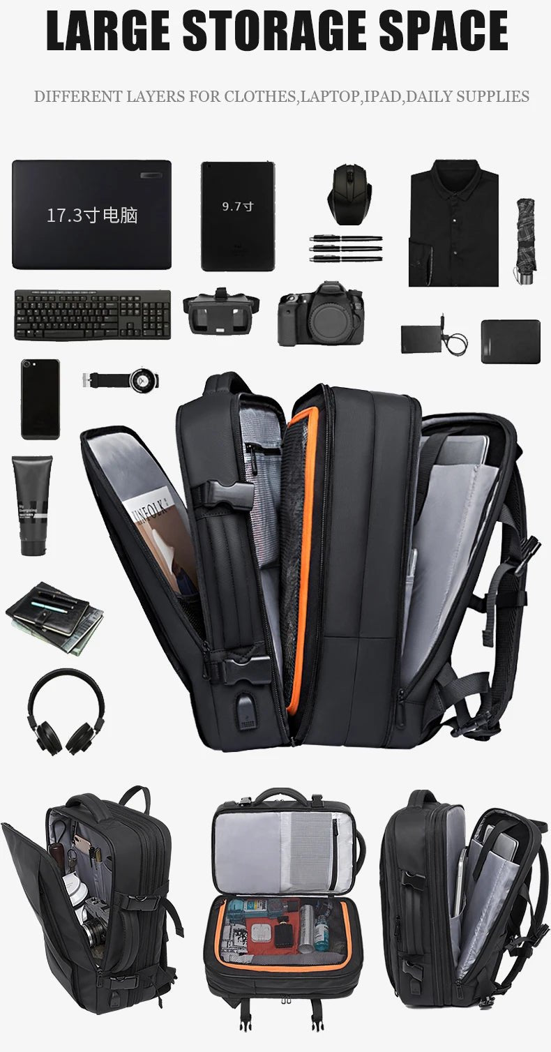 BANGE Travel Backpack – Expandable Waterproof - Onlytenbucks.com