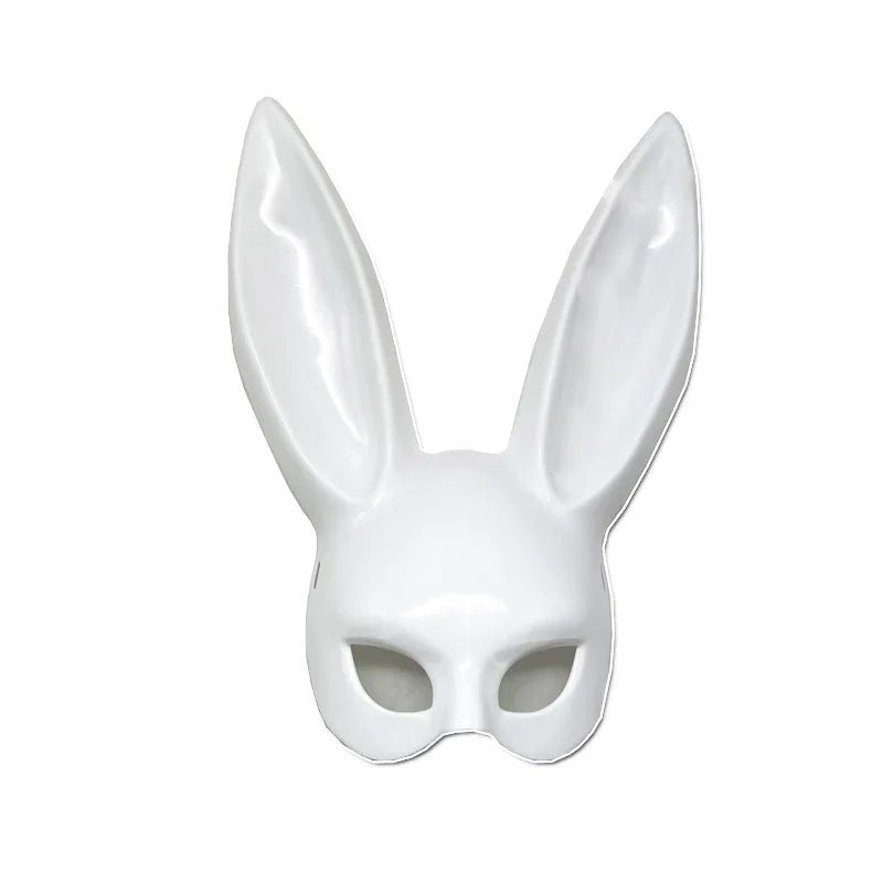 Black and White Rabbit Mask – Long Ears Bunny Cosplay - Onlytenbucks.com