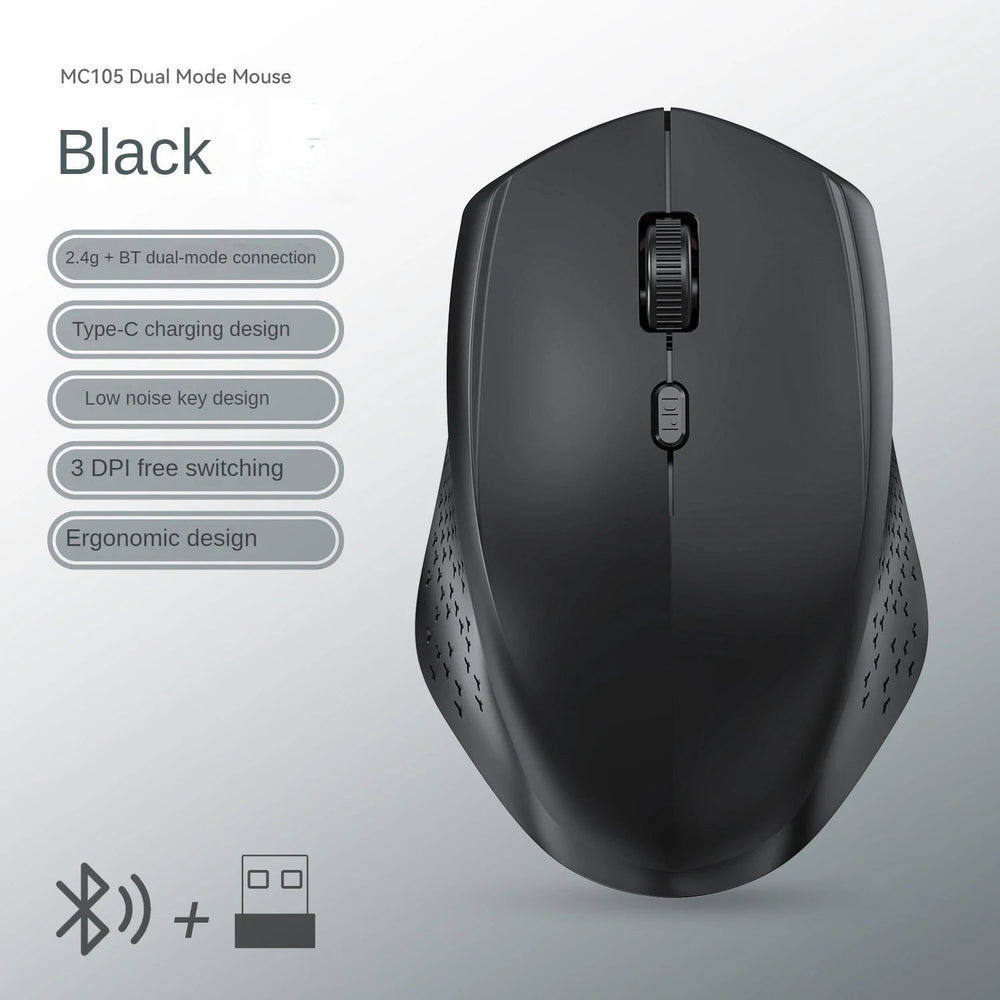 Bluetooth 5.2 + 2.4G Wireless Gaming Mouse – Silent Rechargeable - Onlytenbucks.com