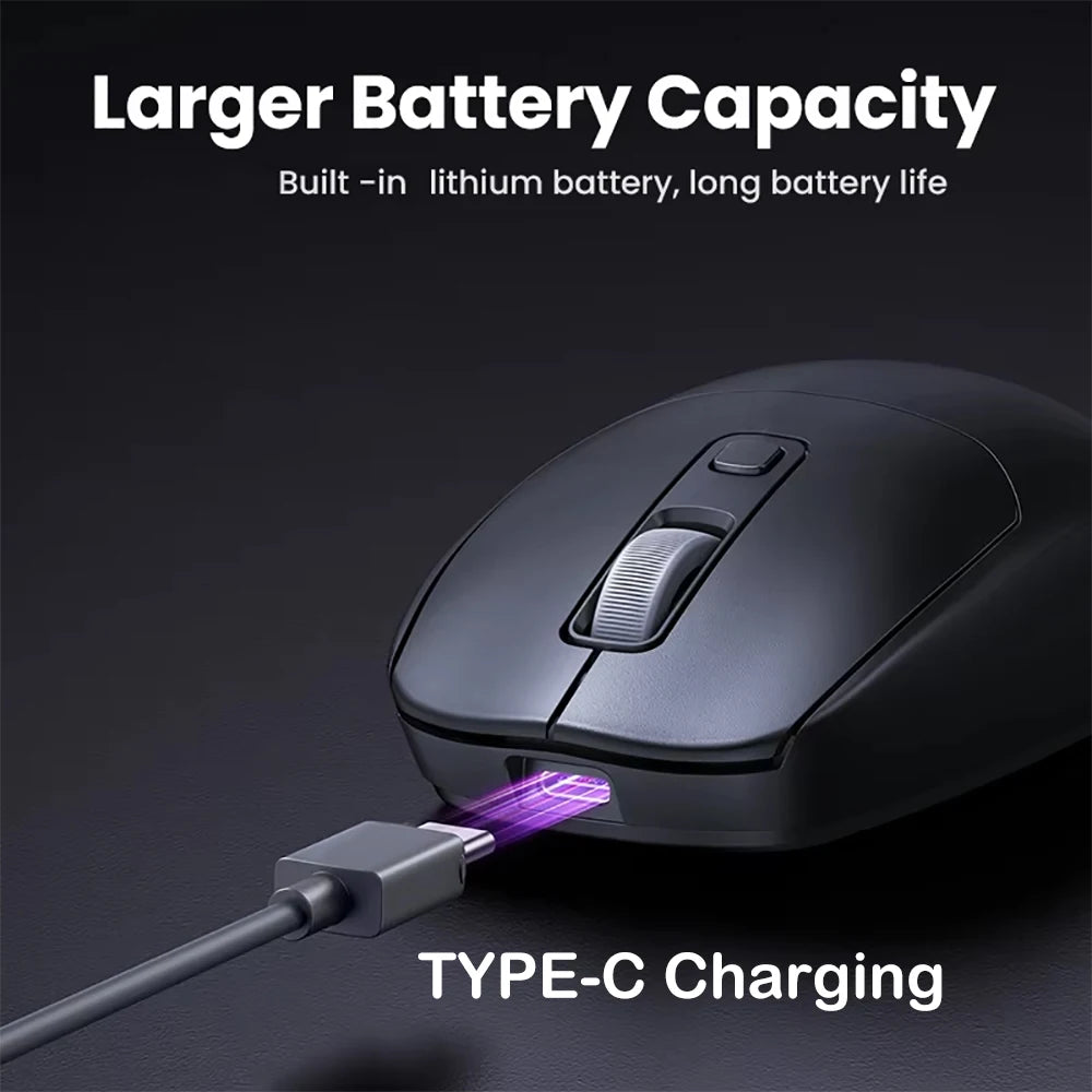 Bluetooth 5.2 + 2.4G Wireless Gaming Mouse – Silent Rechargeable - Onlytenbucks.com