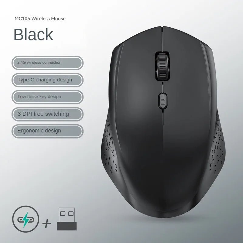 Bluetooth 5.2 + 2.4G Wireless Gaming Mouse – Silent Rechargeable - Onlytenbucks.com