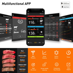 Bluetooth Wireless BBQ Thermometer – Smart Digital Meat Thermometer - Onlytenbucks.com
