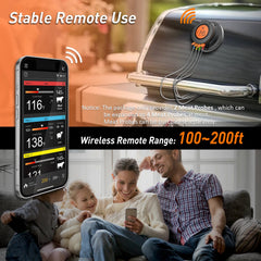 Bluetooth Wireless BBQ Thermometer – Smart Digital Meat Thermometer - Onlytenbucks.com