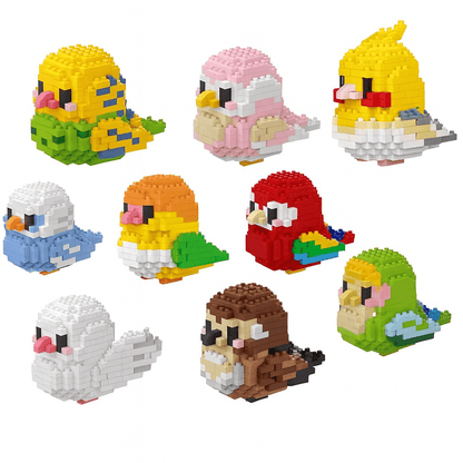BUILT Colorful Parrot Micro Mini Building Blocks – Educational DIY Toy - Onlytenbucks.com
