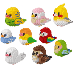 BUILT Colorful Parrot Micro Mini Building Blocks – Educational DIY Toy - Onlytenbucks.com