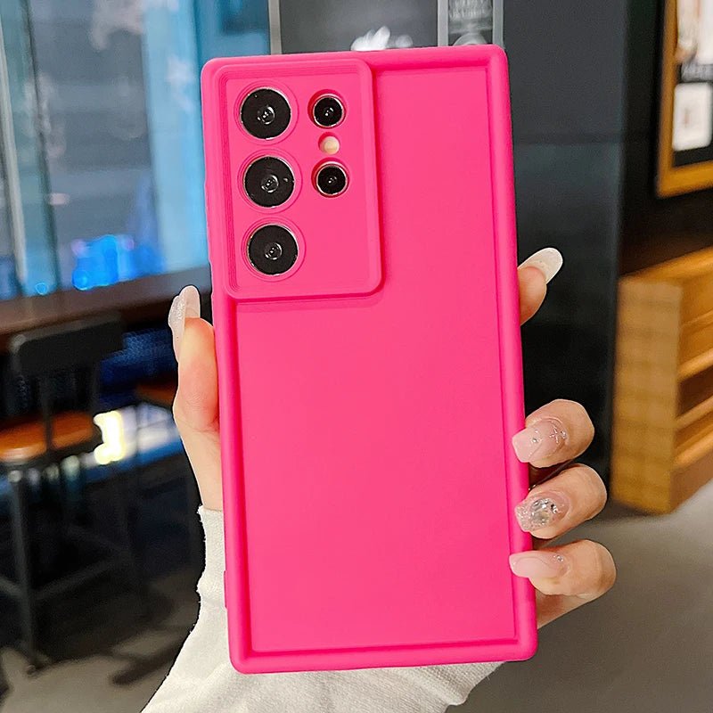 Candy Color Soft Silicone Phone Case – Matte TPU Cover - Onlytenbucks.com