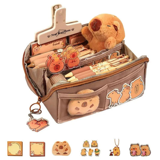 Capybara Multi - Layer Pencil Case – Large Capacity - Onlytenbucks.com