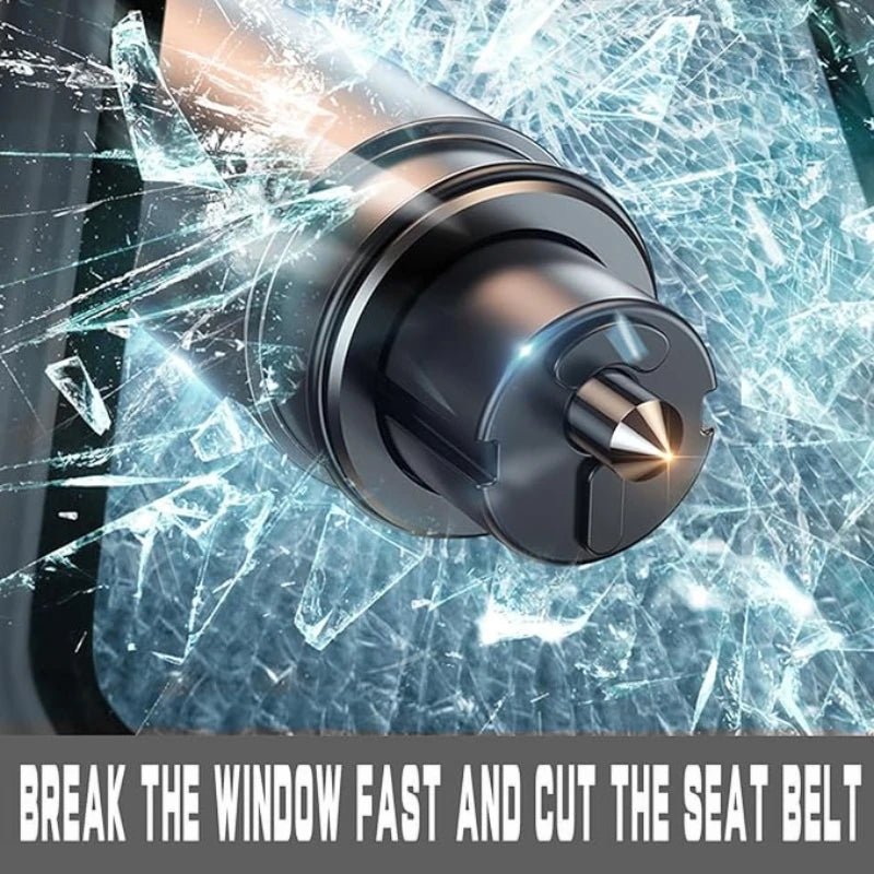 Car Safety Hammer – Emergency Window Breaker and Seatbelt Cutter - Onlytenbucks.com