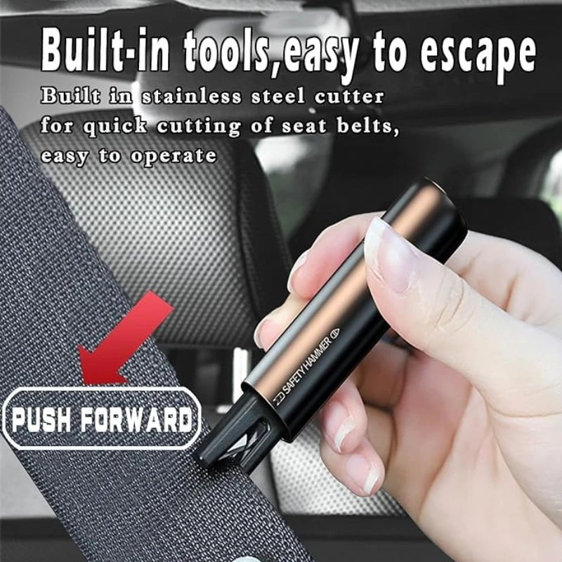 Car Safety Hammer – Emergency Window Breaker and Seatbelt Cutter - Onlytenbucks.com