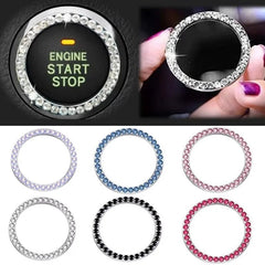 Car Start/Stop Button Decoration Ring with Diamond Rhinestones - Onlytenbucks.com