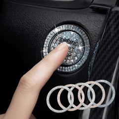 Car Start/Stop Button Decoration Ring with Diamond Rhinestones - Onlytenbucks.com