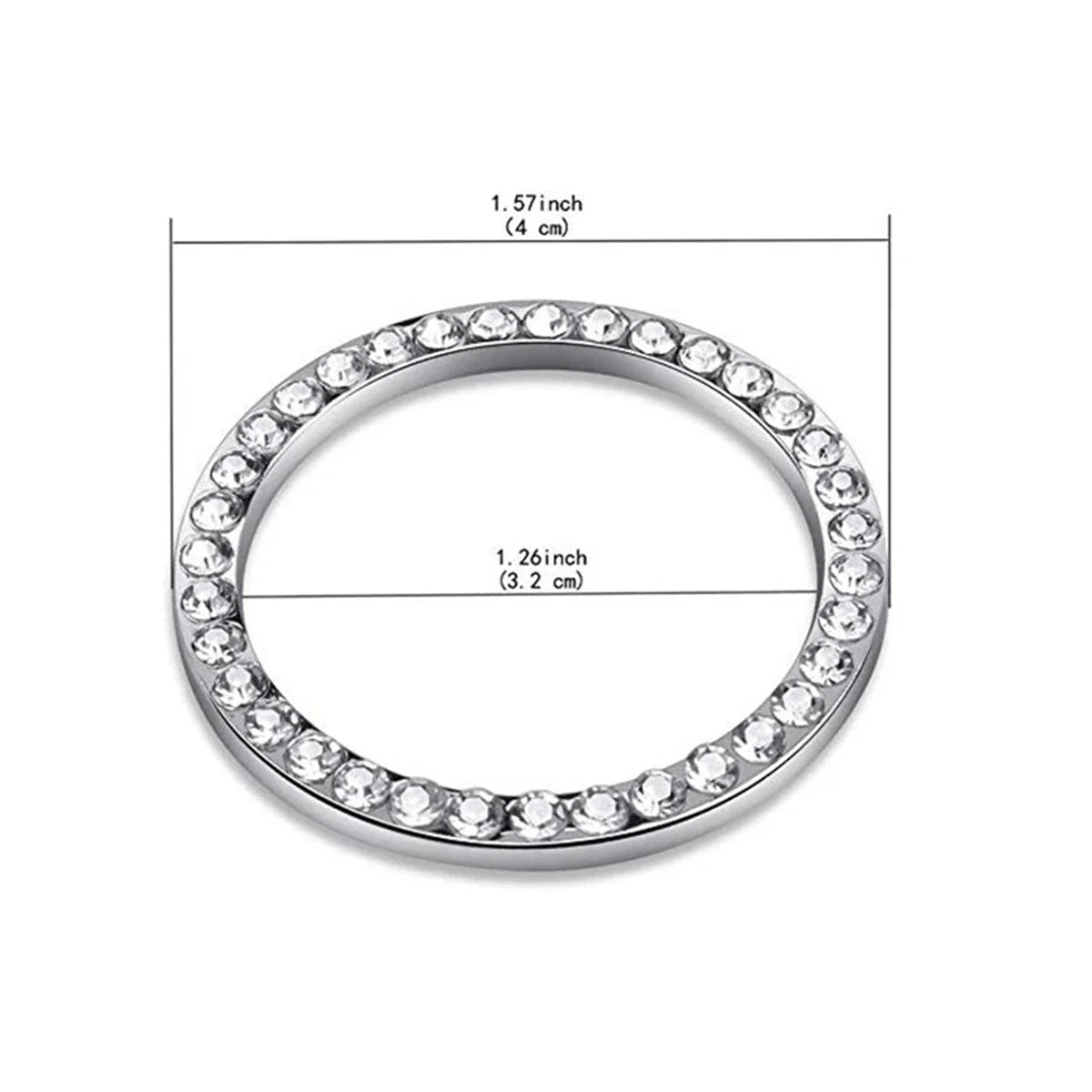 Car Start/Stop Button Decoration Ring with Diamond Rhinestones - Onlytenbucks.com