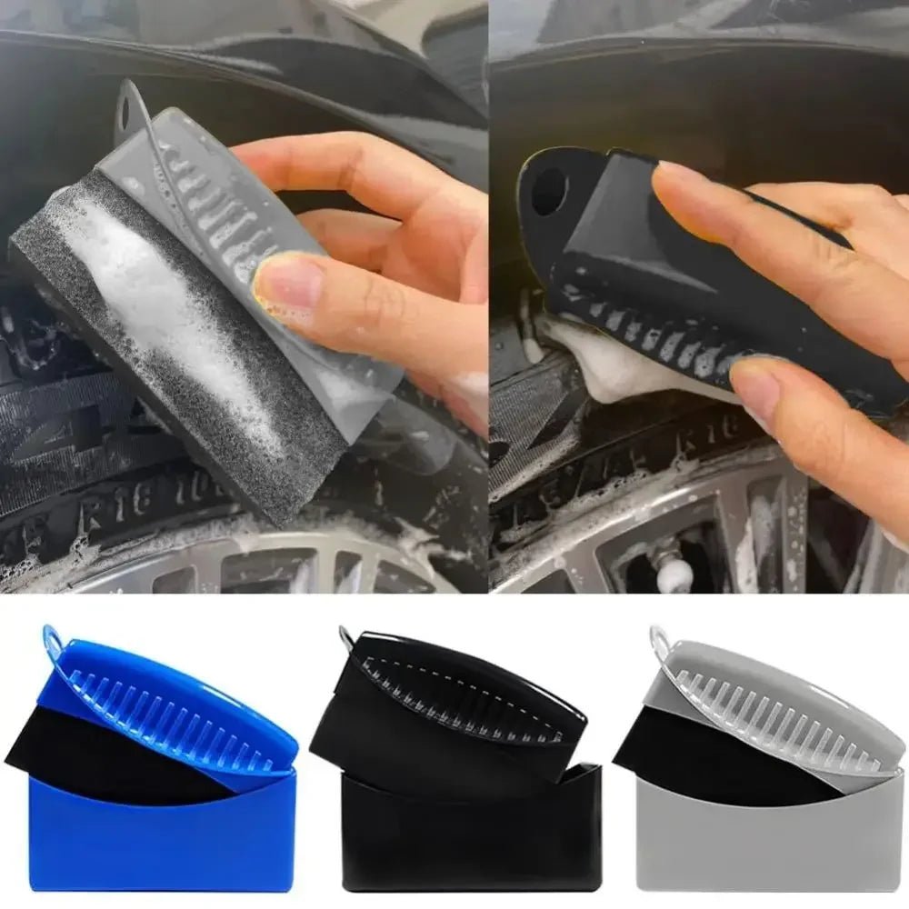 Car Wheel Polishing &amp; Waxing Sponge Brush with Cover - Onlytenbucks.com